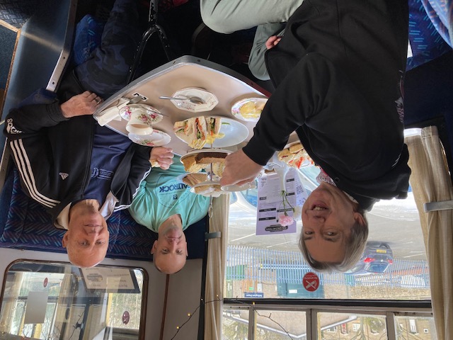 light refreshments for two at Tea on the Train